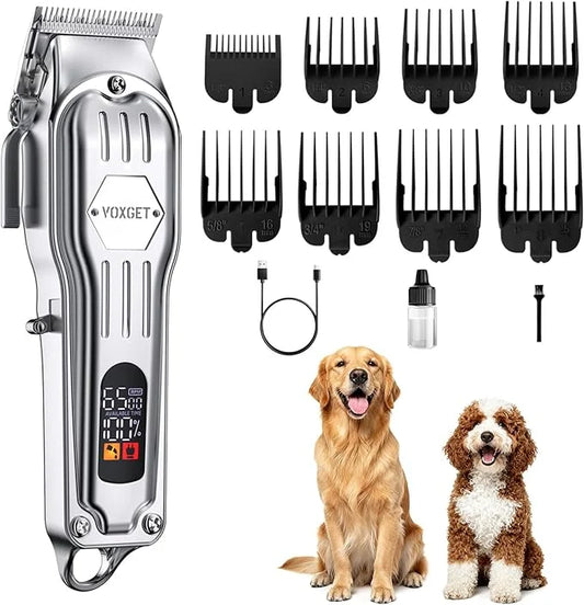 Zura Paws Rechargeable Dog Clippers with 8 Combs